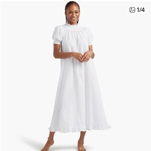 Hill House White Midi Dress